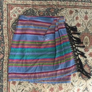 Vintage Wrap Skirt Liz Wear South American